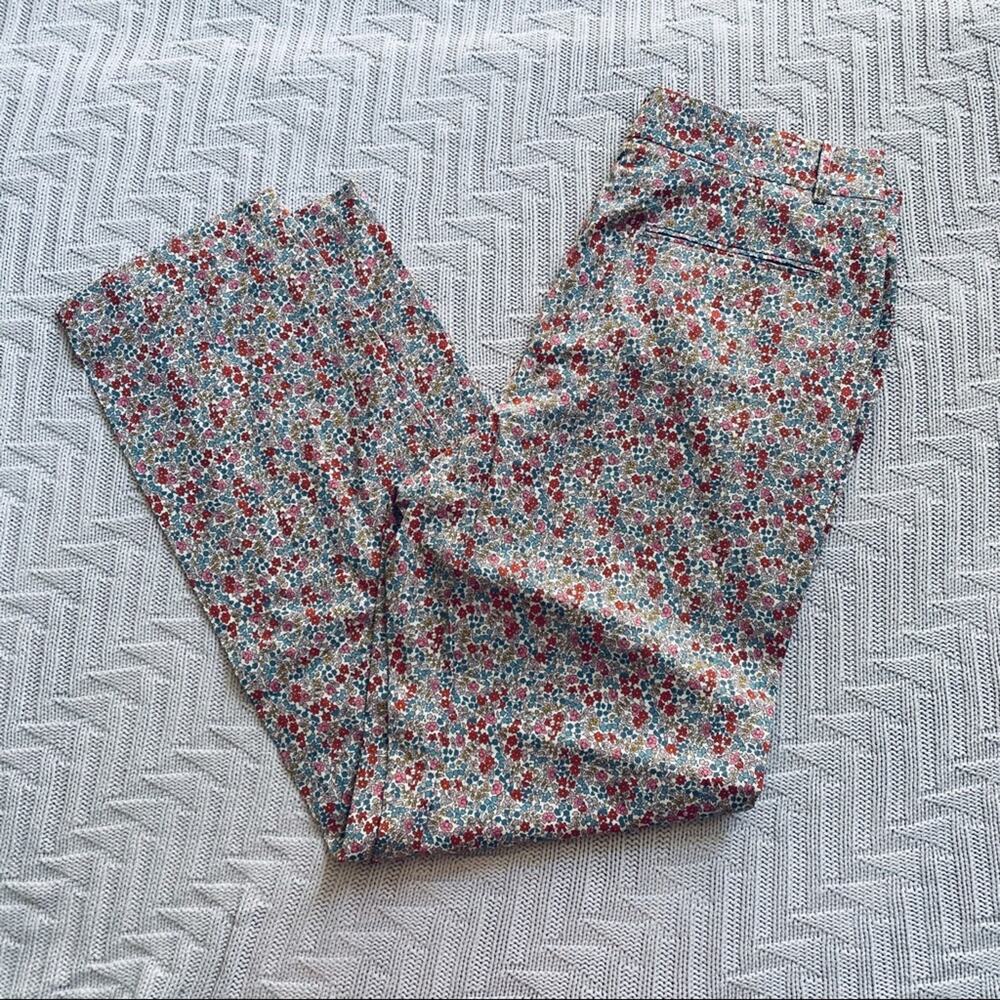 Vintage Jack Henry red floral clam diggers